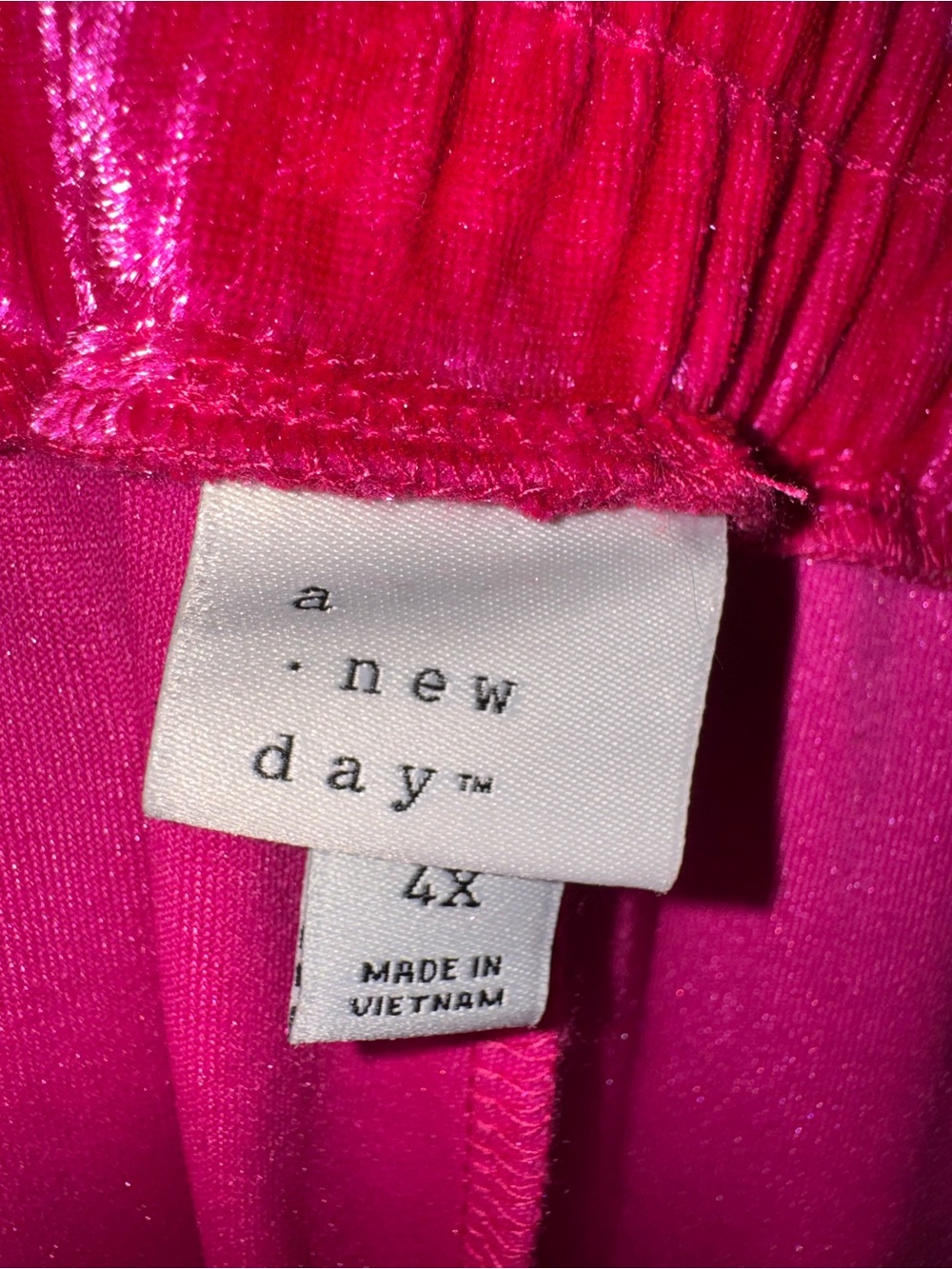 a new day Velvet Wide-Leg Lounge Pants in Fuchsia Pink - Picture 4 of 5